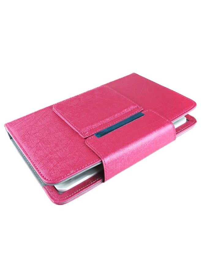 Green Tiger - Universal Bluetooth Keyboard with Leather Tablet Case and Holder Ainol PiPO Ramos 9.7 inch 10.1 inch Tablet PC Magenta - Image 1