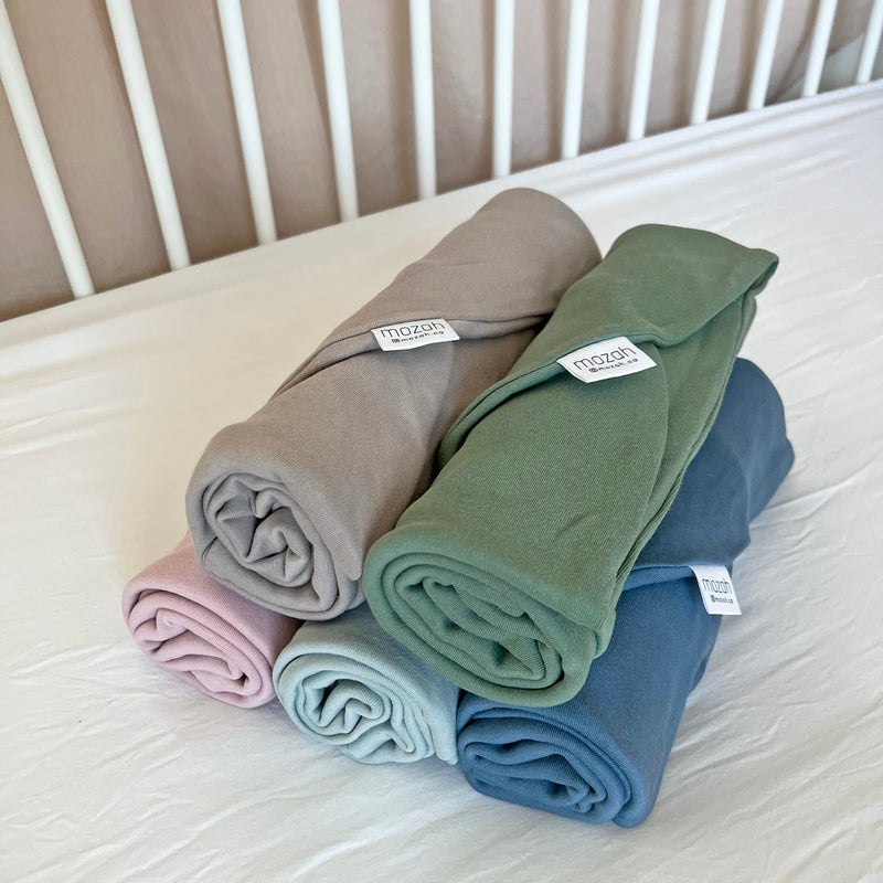MOZAH Newborn Lounger Cover - Soft Cotton Slipcover Fitting Most Infant Loungers and Baby Nest Loungers (Belgian Grey) - Image 3