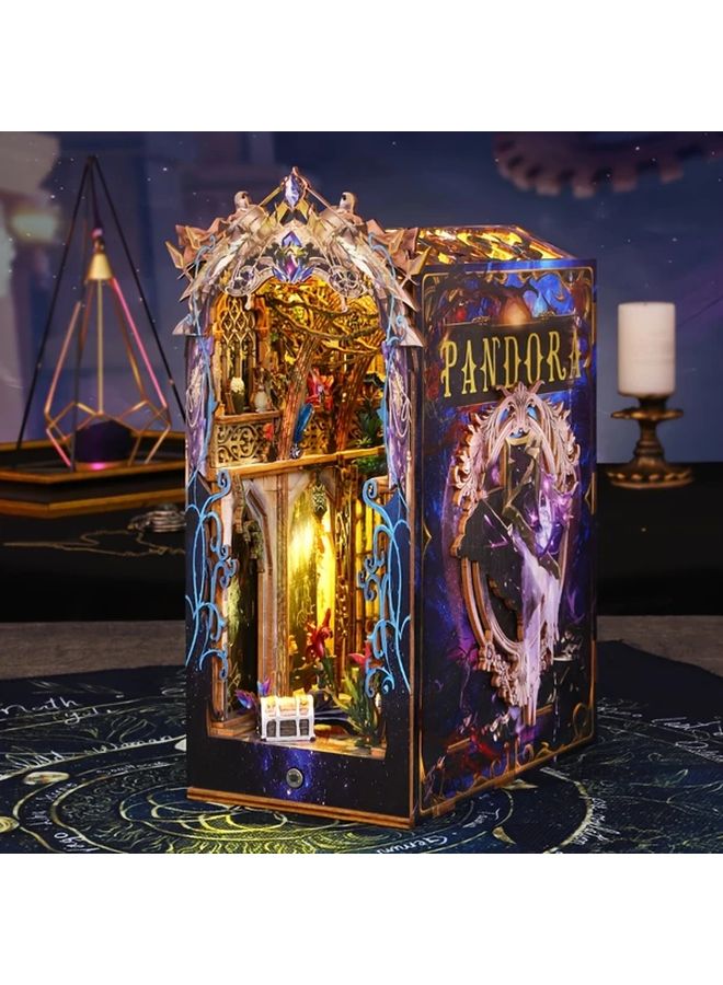 Pandoras Box Miniature Bookshelf 3D Wooden Puzzle DIY Dollhouse Furniture - Image 3