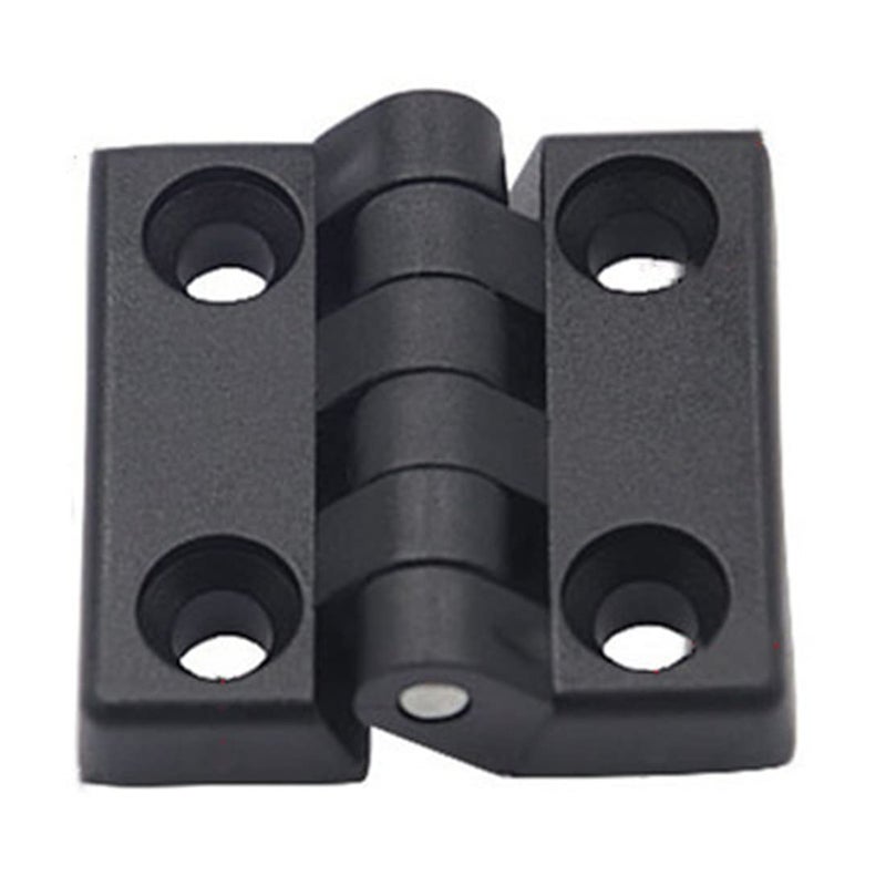 bnafes مفصلة Bnafes مقاس 1.97 بوصة / 50 مم × 50 مم باب خزانة بلاستيكية سوداء معززة بمحمل كروي - 10 قطع - Image 4