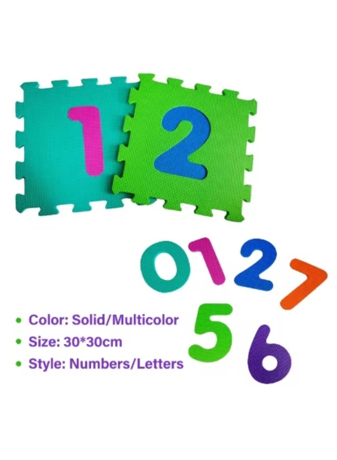 Eva 10-Piece Number Puzzle Baby Play Mat for Crawling Infants – Washable, Anti-Slip EVA Foam Educational Floor Mat for Toddlers & Kids | Safe, Soft & Interlocking Home Play Mat - Image 3