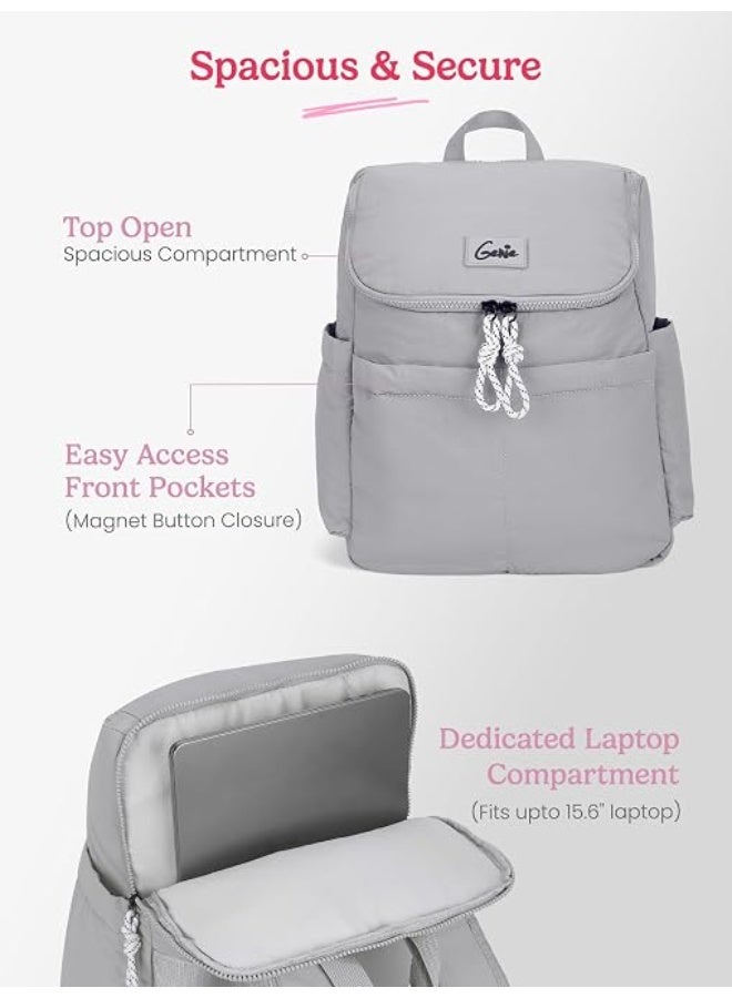 Genie Laptop Backpack for Women & Girls (18L) | Stylish Office, College & Travel Laptop Backpack | Multi-Compartment, Padded Laptop Sleeve, Water Resistant - Image 3