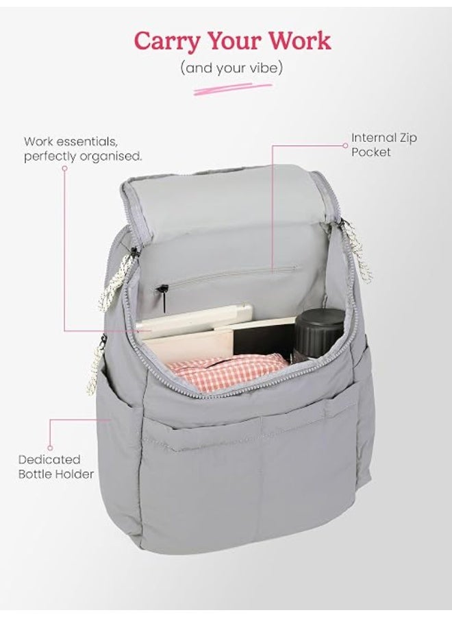 Genie Laptop Backpack for Women & Girls (18L) | Stylish Office, College & Travel Laptop Backpack | Multi-Compartment, Padded Laptop Sleeve, Water Resistant - Image 4