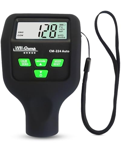 VVV-Group Paint Thickness Gauge CM-224 Auto – Digital Coating Thickness Meter for Cars and Automotive Inspection, Fe / Al / Fe+Zn Detection, 0.1 μm Resolution, Factory Calibrated, Large Backlit LCD - Image 1