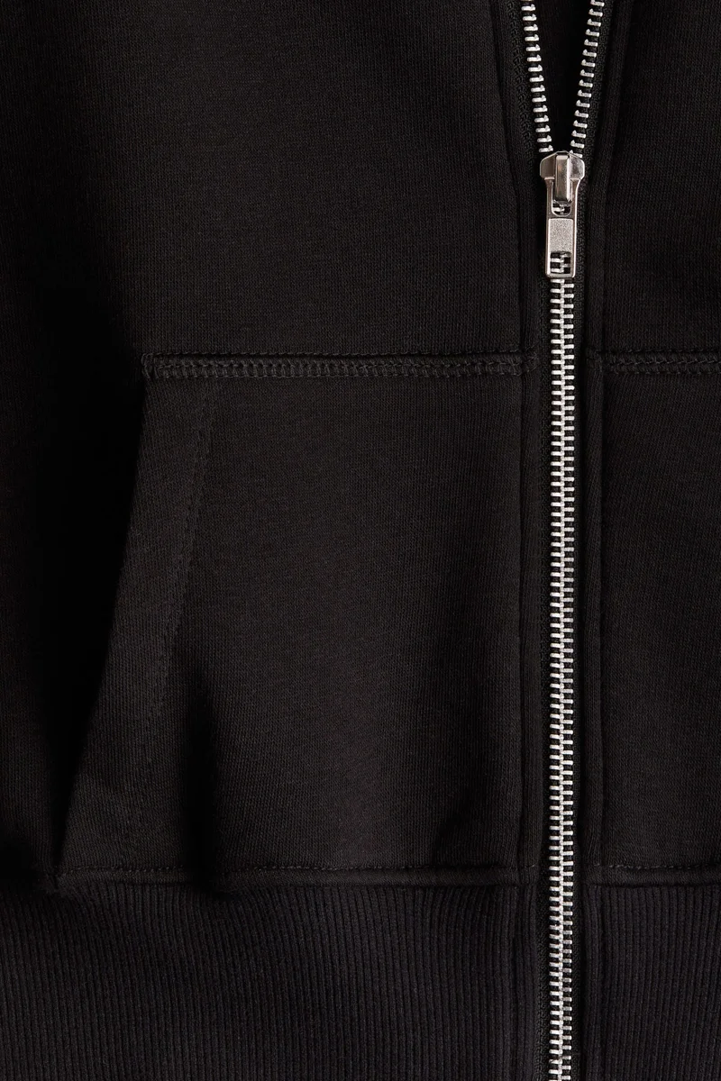 H&M Cropped zip-through hoodie