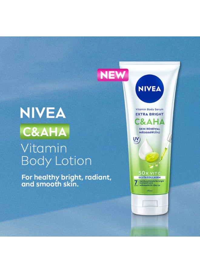 نيفيا سيروم الجسم بفيتامين C&AHA من نيفيا إكسترا برايت، 300 مل | لوشن للجسم - Image 3