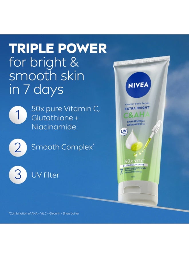 نيفيا سيروم الجسم بفيتامين C&AHA من نيفيا إكسترا برايت، 300 مل | لوشن للجسم - Image 4