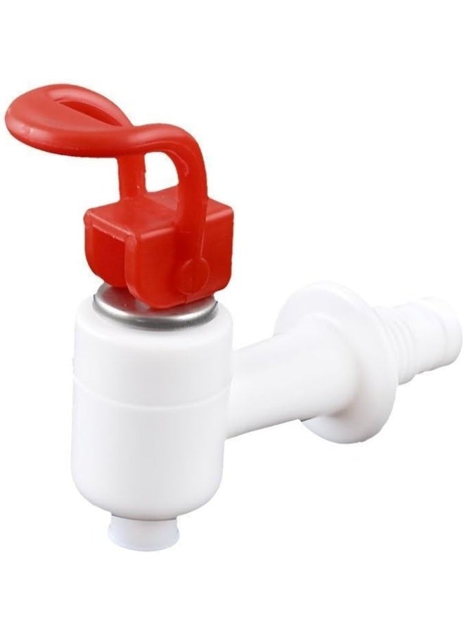 Royal Apex 2 Pcs Sets Water Cooler Faucet, Plastic Water Dispenser Tap, Water Bottle Jug Spigot Spout Valve Replacement Parts, Hot And Cold Internal Thread (Red Tap Only) - Image 1
