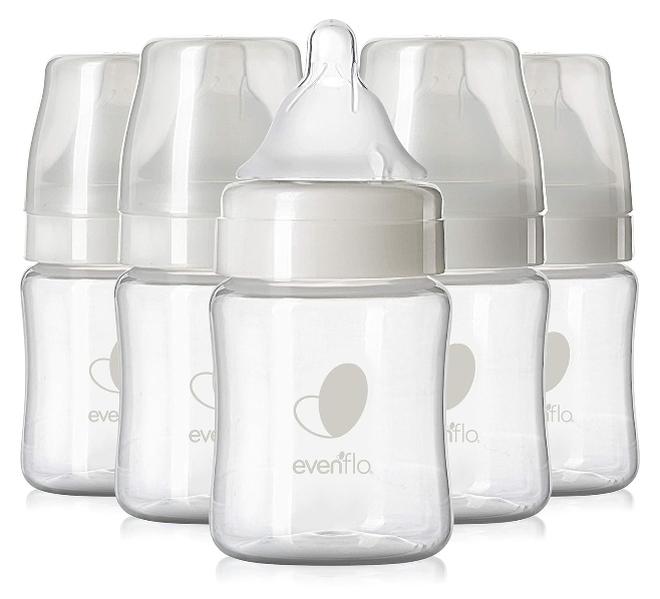 Evenflo Feeding Premium Proflo Venting Balance Plus Wide Neck Baby, Newborn and Infant Bottles - Developed by Pediatric Feeding Specialists - 5 Ounce (Pack of 6) - Image 1