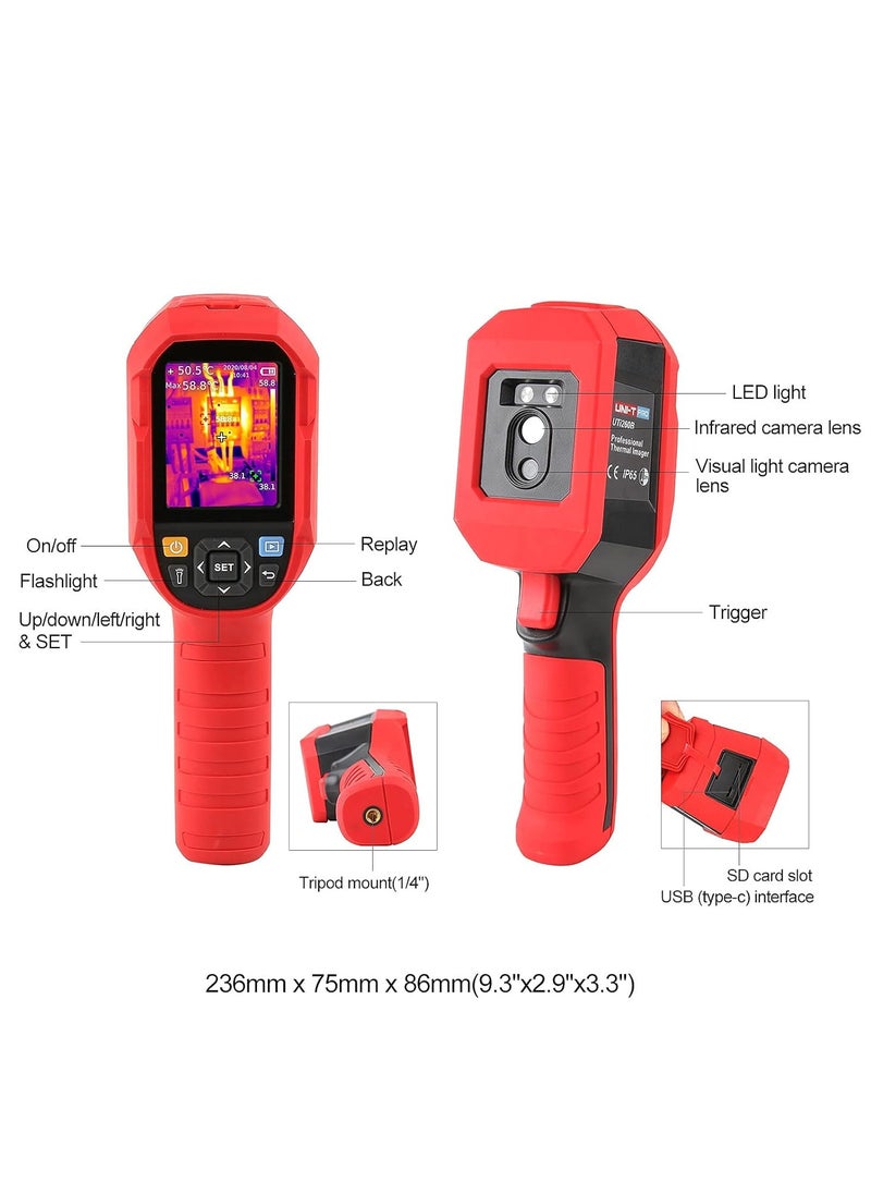 UNI-T - UNI-T UTi260B Thermal Camera Imager, High-Resolution Infrared Thermal Imaging Device for Electrical Inspections, HVAC Diagnostics, and Building Maintenance - Image 1