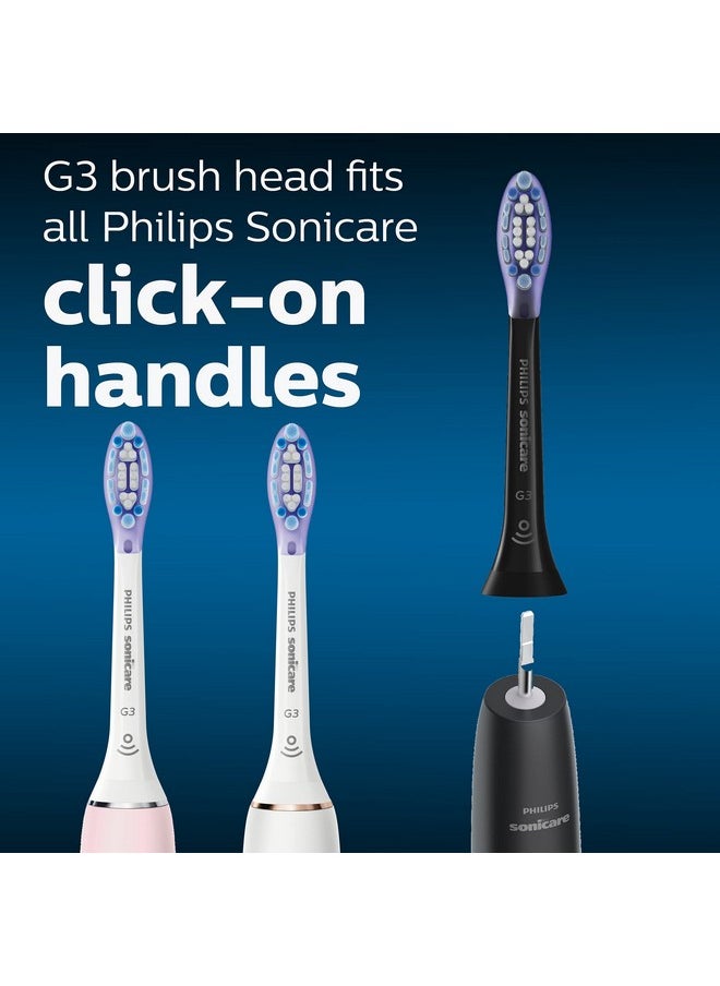 فيليبس سونيكير رؤوس فرشاة أسنان بديلة أصلية G3 Premium Gum Care من Philips Sonicare، رأسان فرشاة، أسود، HX9052/95  - Image 3