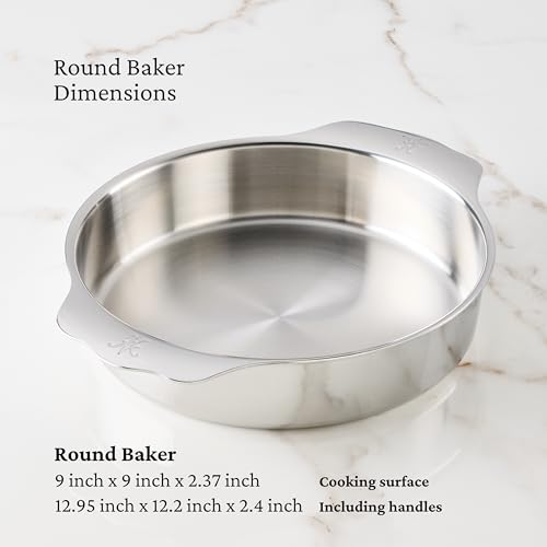 Hestan OvenBond Provisions TriPly Stainless Steel Round Baker 9 Diameter - Image 3