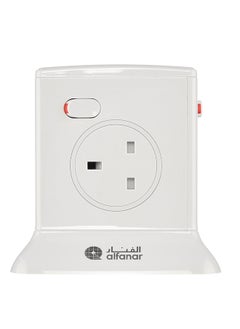 AL FANAR Power Extension Tower 13A 4 Sockets 2.5M White  - Image 2