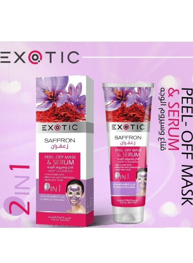 Peel Off Facial Mask & SERUM SAFFRON 100 ML