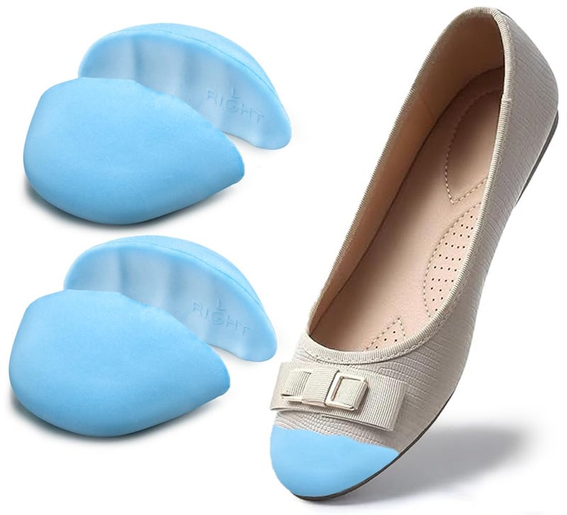 Dr.Foot Shoe Filler Inserts for Loose Shoe, Toe Filler Cushion Inserts for Shoe Too Big, Big Shoe Fillers Make Shoes Fit for Casual Sports High Heels Boots (Large: One to Two Sizes Bigger, Blue) - Image 1