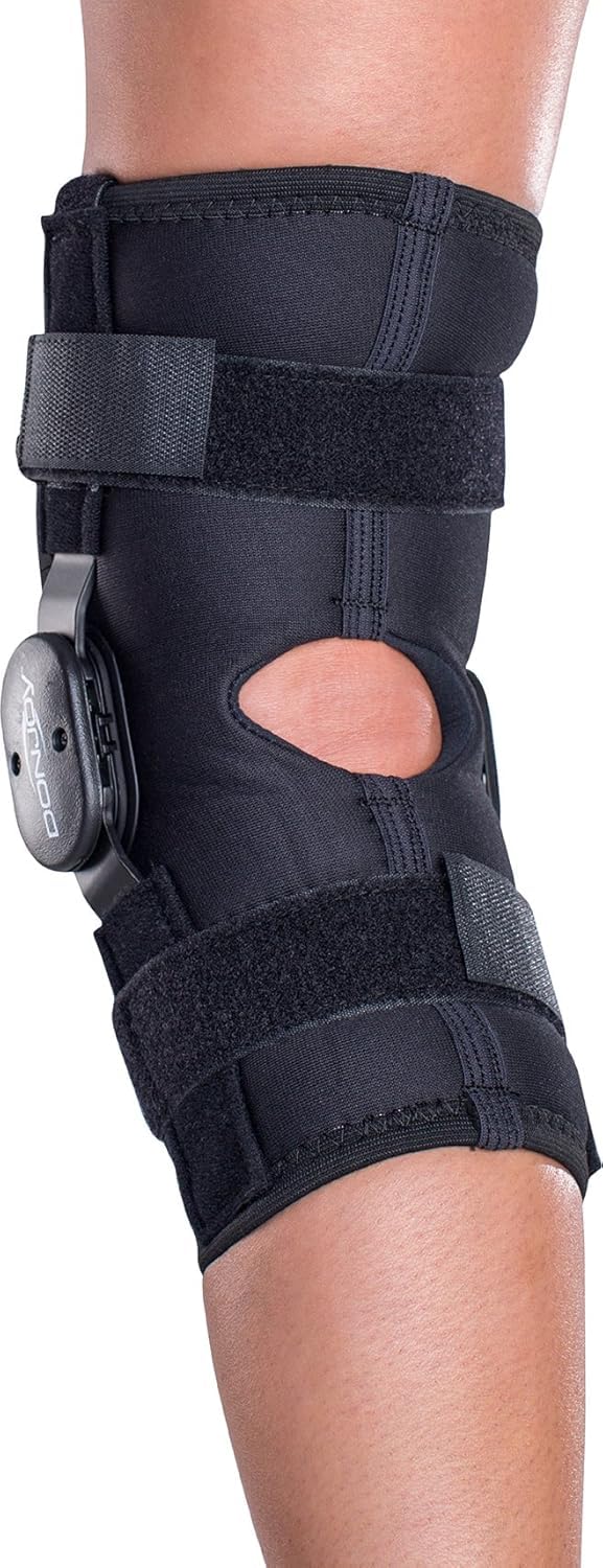 DonJoy Deluxe Hinged Knee Brace Drytex Sleeve Open Popliteal Large - Image 3