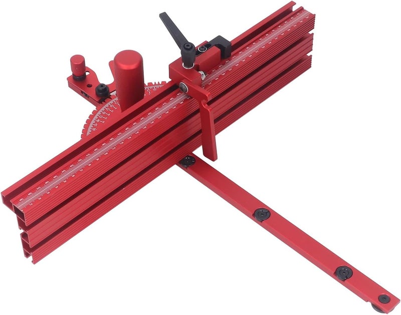 Table Saw Miter Gauge Fence System Precision Engraving Machine Accessories 30mm or 45mm T-Track Woodworking and DIY Enthusiasts Flexible Locking Mechanism - Image 3