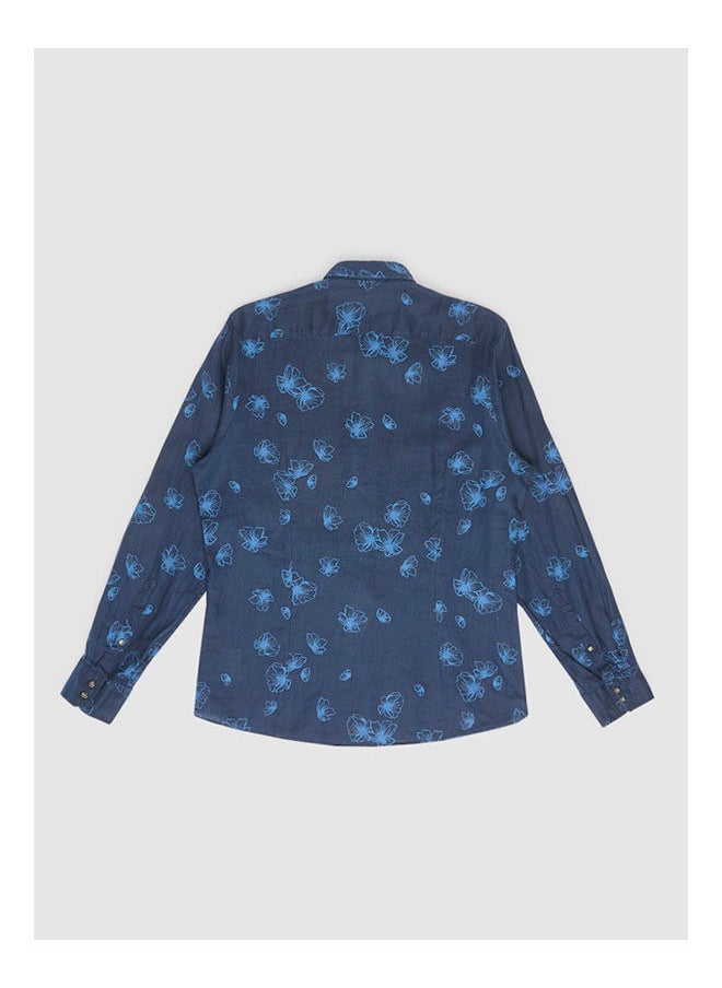 Olymp Collared Neck Long Sleeve Plain/Basic Shirt  - Image 2
