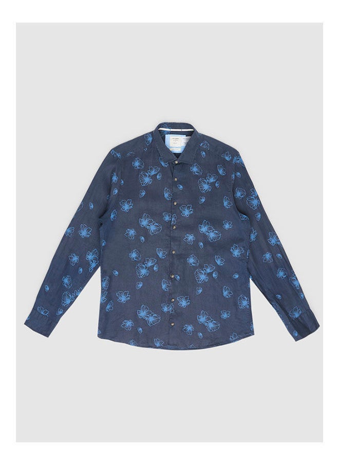 Olymp Collared Neck Long Sleeve Plain/Basic Shirt  - Image 1