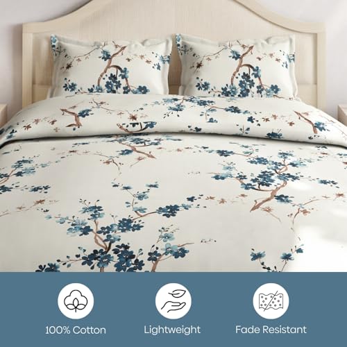 Haus & Kinder Bed Sheet Double Bed, 186 TC Queen Size Bedsheet Cotton with 2 Pillow Covers, Double Bed Bedsheet (90x100 Inches) - Floral Grace Pink - Image 5