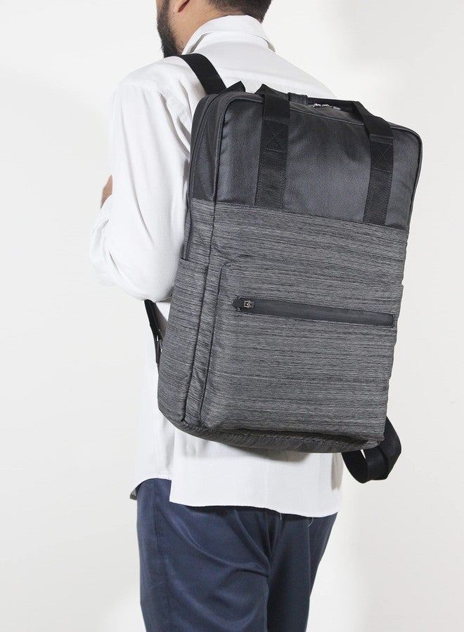 SYUTM Ayata Tote Bag Backpack Laptop Office/School/Travel/Business Backpack Water Resistant - Fits 15.6 Inch Laptop Notebook (Melange Grey) - Image 4