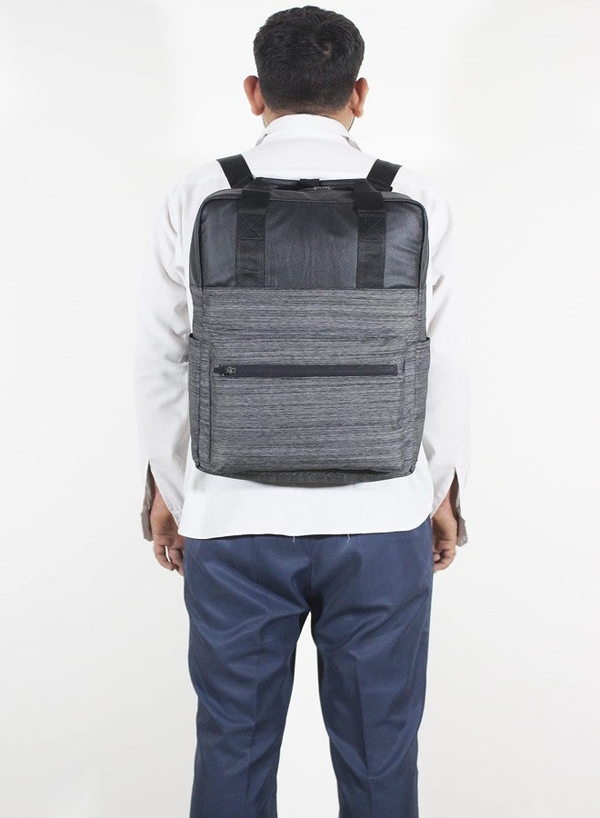 SYUTM Ayata Tote Bag Backpack Laptop Office/School/Travel/Business Backpack Water Resistant - Fits 15.6 Inch Laptop Notebook (Melange Grey) - Image 2