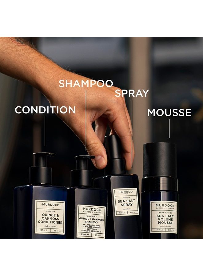 Murdock London Quince & Oakmoss Shampoo | Gentle Sulphate-Free Formula with Aloe Vera and Oat Extract | All Hair Types | Made in England | 8.5 oz - Image 4