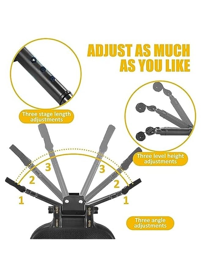 دوكو لوح عربة الأطفال مع مقعد قابل للفصل، لوح انزلاقي 2 في 1 للجلوس والوقوف لعربة الأطفال لمعظم عربات الأطفال، يتحمل الأطفال حتى وزن 55 رطلاً لوح وقوف عربة الأطفال (أزرق) - Image 3