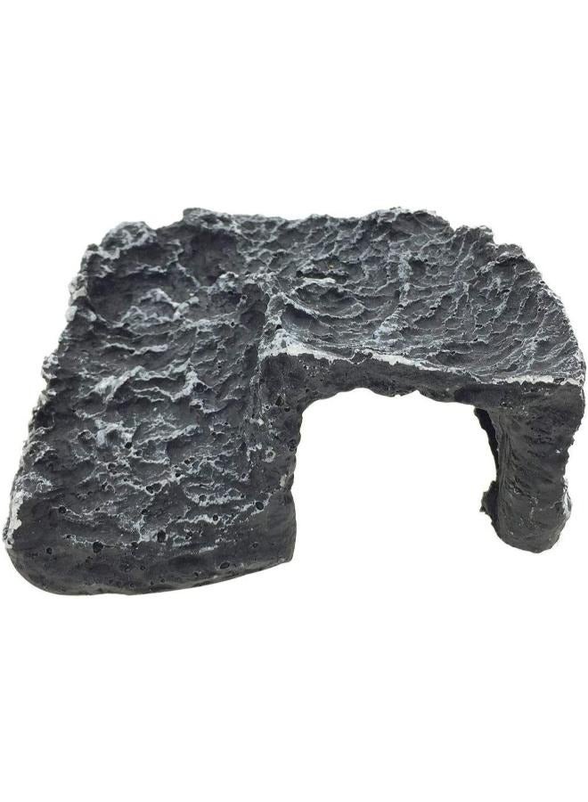 منحدر استلقاء السلاحف من جلد الزواحف، منصة سلحفاة من الراتنج، زينة طبيعية مائية لحوض السمك - Image 2