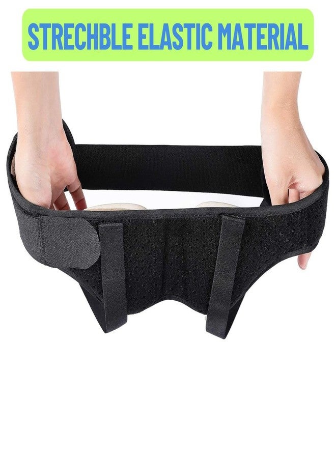 JERN Hernia Support Belt with Removable Compression Pads, Adjustable Fit, Black, Single/Double Hernia Pain Relief (Medium) - Image 5