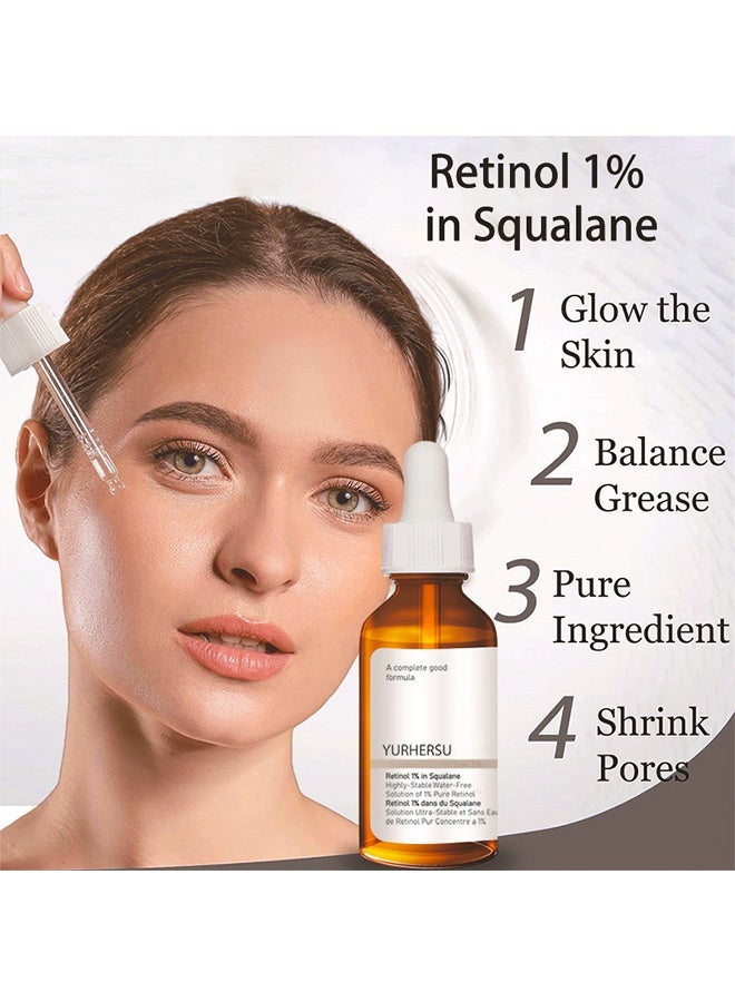 YURHERSU محلول الكافيين 5% + EGCG، للبقع الداكنة والانتفاخات، سيروم مضاد للشيخوخة للعينين بسعة 30 مل لمعالجة أكياس العين والخطوط الدقيقة، ترطيب مع محلول الكافيين - Image 4