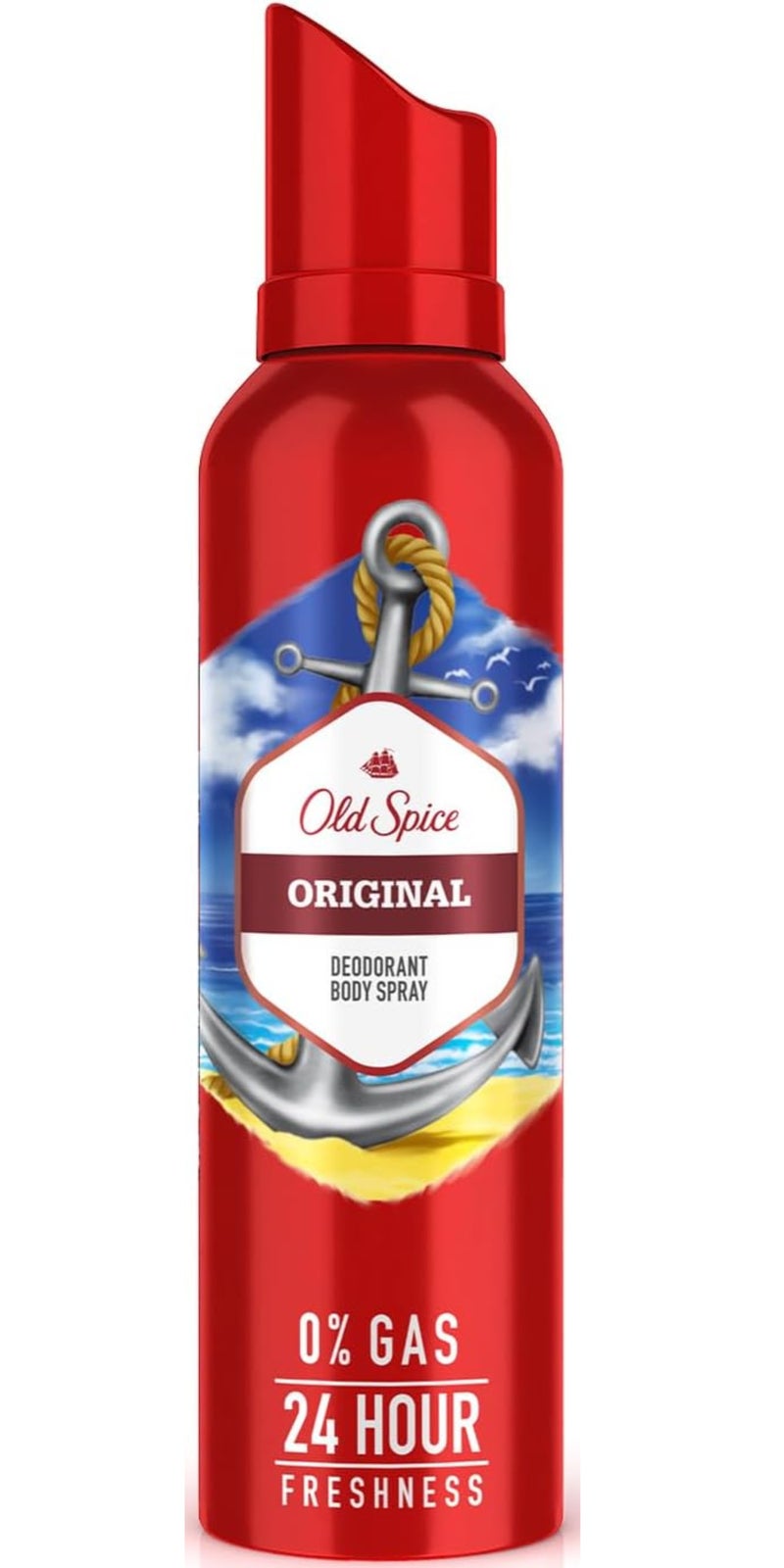 Old Spice Original No Gas 24 hour Long Lasting Freshness Deodorant Perfume Body Spray For Men, 140ml - Image 1