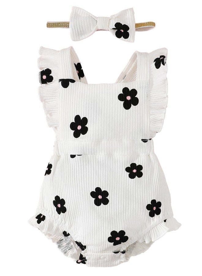 Fullfamous Infant Baby Girl Clothes Outfits Romper Spring Summer Clothing Onesie Bodysuit Jumpsuit ropa de bebe niña Daisy 0-3 Months - Image 1