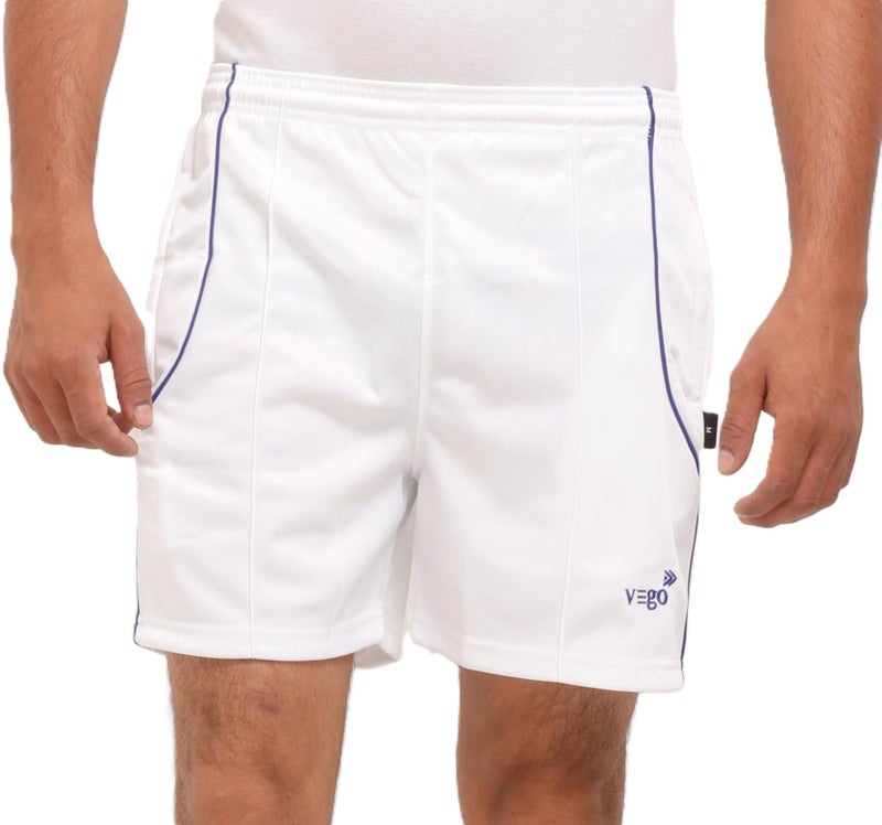 VEGO Mens White Sports Shorts, Bermuda,Trousers - Image 2
