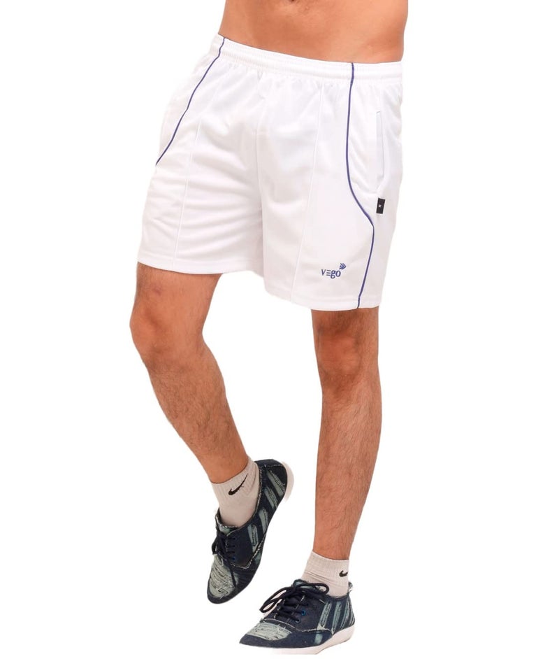 VEGO Mens White Sports Shorts, Bermuda,Trousers - Image 3