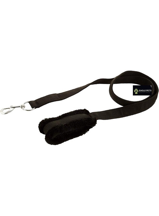 Eagle Pets Nylon Fur Dog Harness , Dog Collar & Leash . Adjustable (Medium, Black) - Image 3