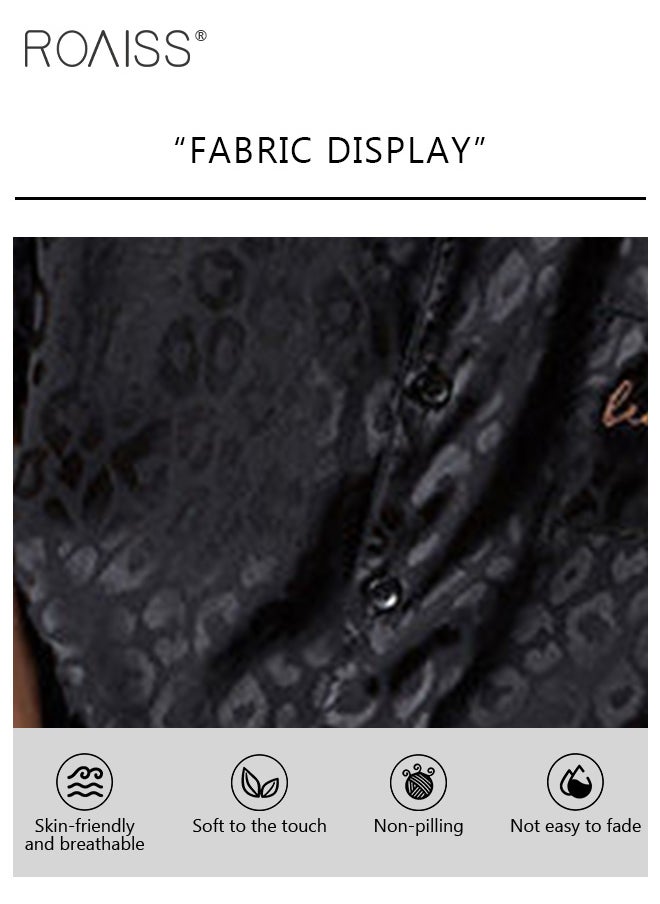 roaiss - Men 2 Piece Loungewear Set   Short Sleeves & Shorts Ice Silk Pajamas   Comfortable Skin Friendly Fabric Ideal for Home & Outdoor Wear - Image 1