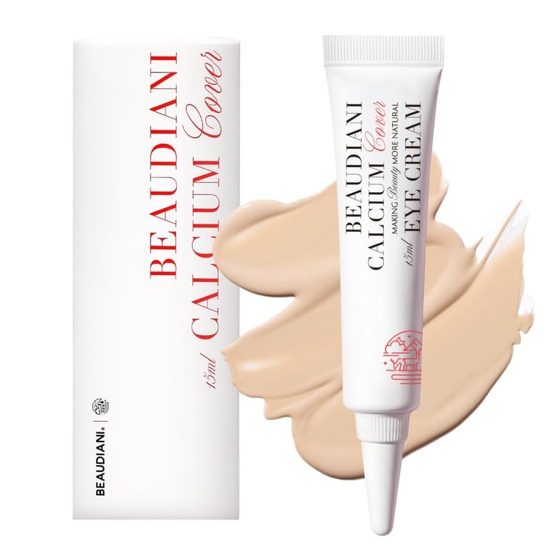 Calcium cover eye cream for dark circles  puffiness Korean eye cream daily wrinkle cream anti aging skin care treatment for women and men 15ml
