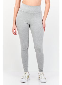 adidas Originals Women Sportswear Fit Brand Logo Training Leggings, Grey  - Image 1