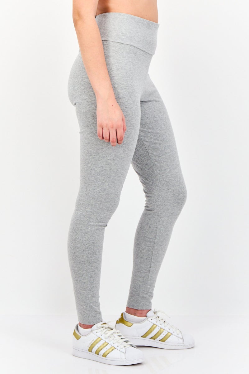 adidas Originals Women Sportswear Fit Brand Logo Training Leggings, Grey  - Image 2