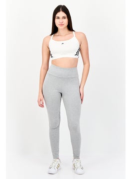 adidas Originals Women Sportswear Fit Brand Logo Training Leggings, Grey  - Image 4