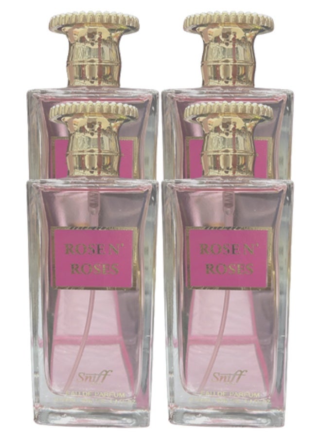 Sniff 4 Pieces Rose N Roses Perfume For Women 100ml EDP - Image 1