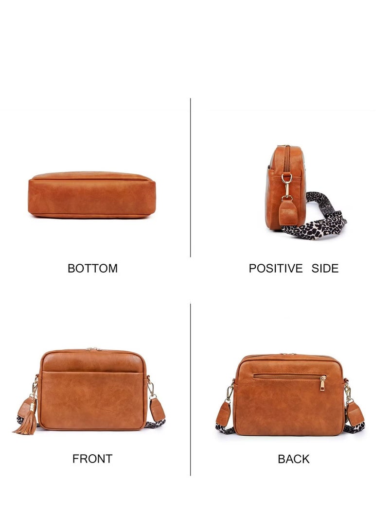 Excefore Crossbody Bags, Thick Strap Cross-body Bags, handbag for women Vegan Leather, Leather Crossbody Bag Suitable for going out shopping, ladies and girls - Image 2