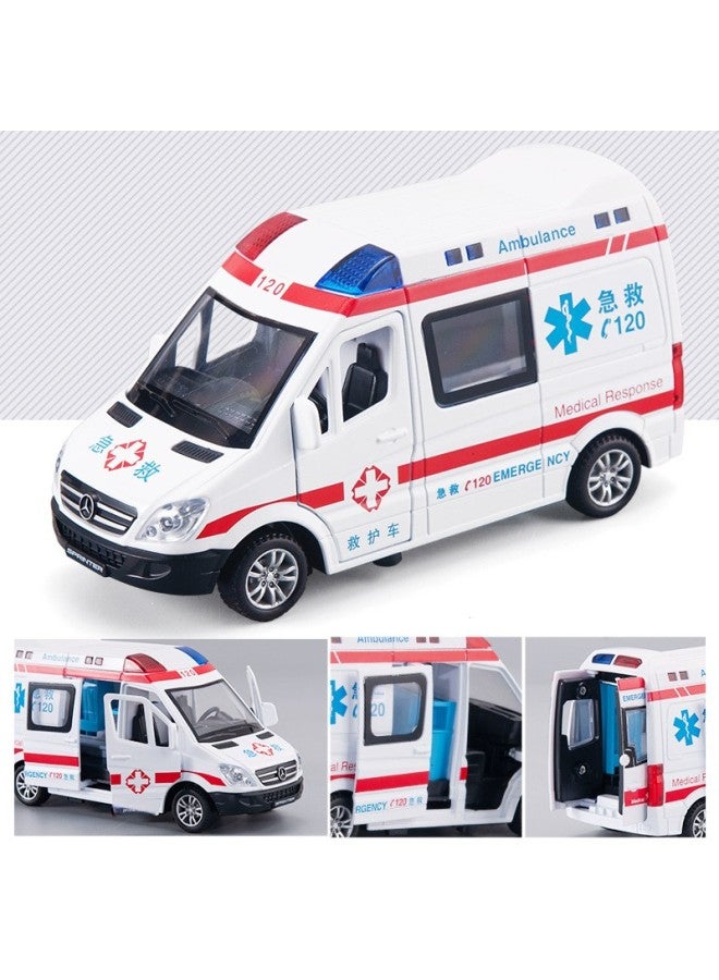 Jiaye 1:32 Simulation Special Police Car Ambulance Fire Alloy Car Model Sound And Light Children's Toy Car Manufacturers Wholesale-Color:Fire Command Vehicle  - Image 5