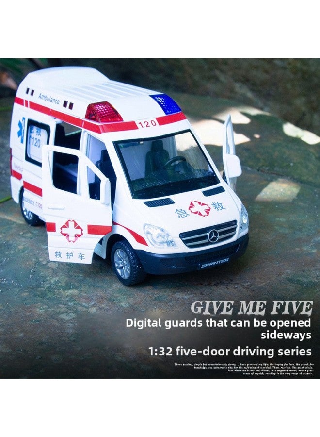 Jiaye 1:32 Simulation Special Police Car Ambulance Fire Alloy Car Model Sound And Light Children's Toy Car Manufacturers Wholesale-Color:Fire Command Vehicle  - Image 2