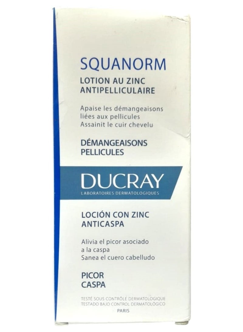 DUCRAY Squanorm Lotion Au Zinc AntiPelliculaire 200ml  - Image 1