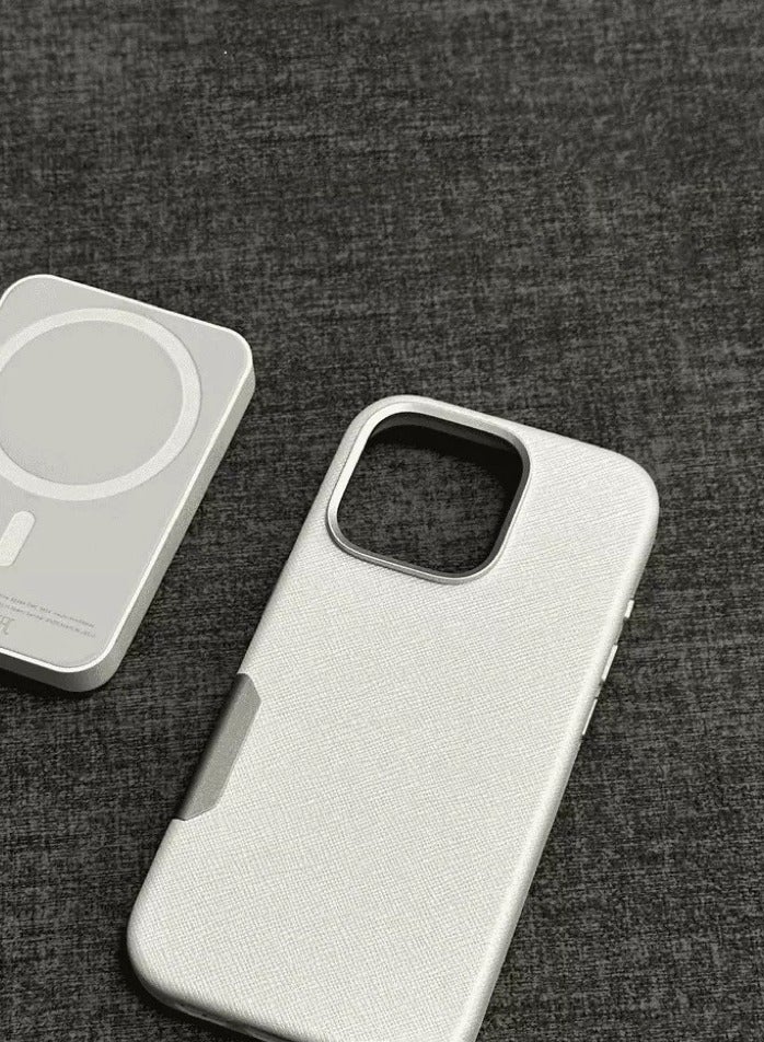 YANCI iPhone 16 Pro Leather Case, Business Luxury Classic PU Leather Elegant Designer Men Cover Soft Non-Slip Grip Phone Cases for iPhone 16 Pro - Image 3