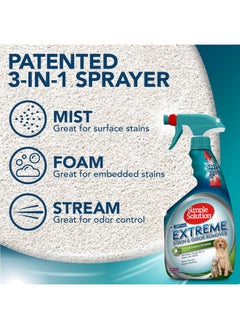 Simple Solution Extreme Pet Stain And Odor Remover | Enzymatic Cleaner With 3X ProBacteria Cleaning Power | Spring Breeze, 32 Ounces  - Image 3