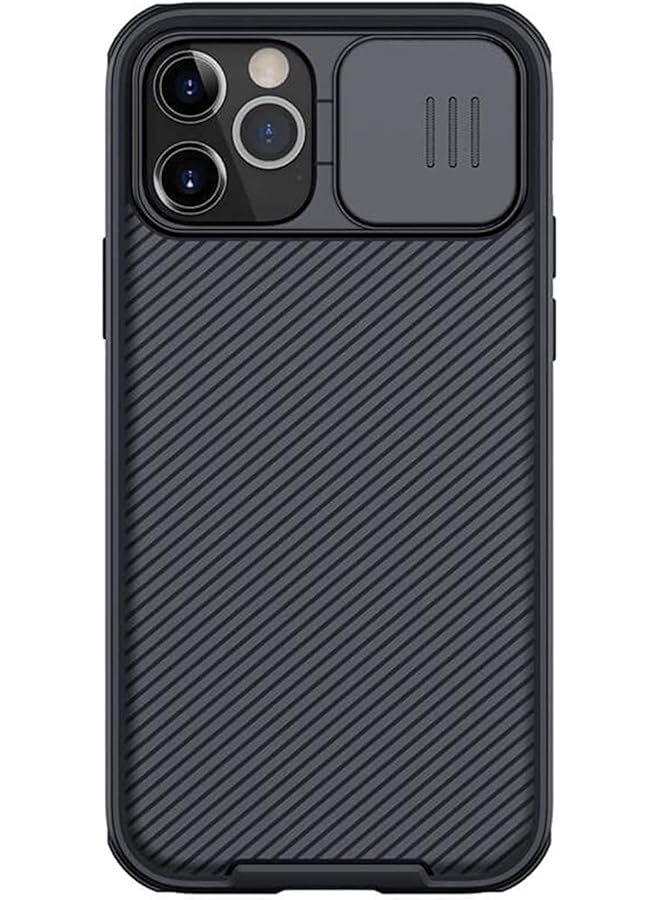 Nillkin Case For Iphone 12 12 Pro Cover Hard Camshield With Camera Slide Protective Cover Perfect Design Compatible With Iphone 12 Iphone 12 Pro 6.1 Inch Black - Image 1