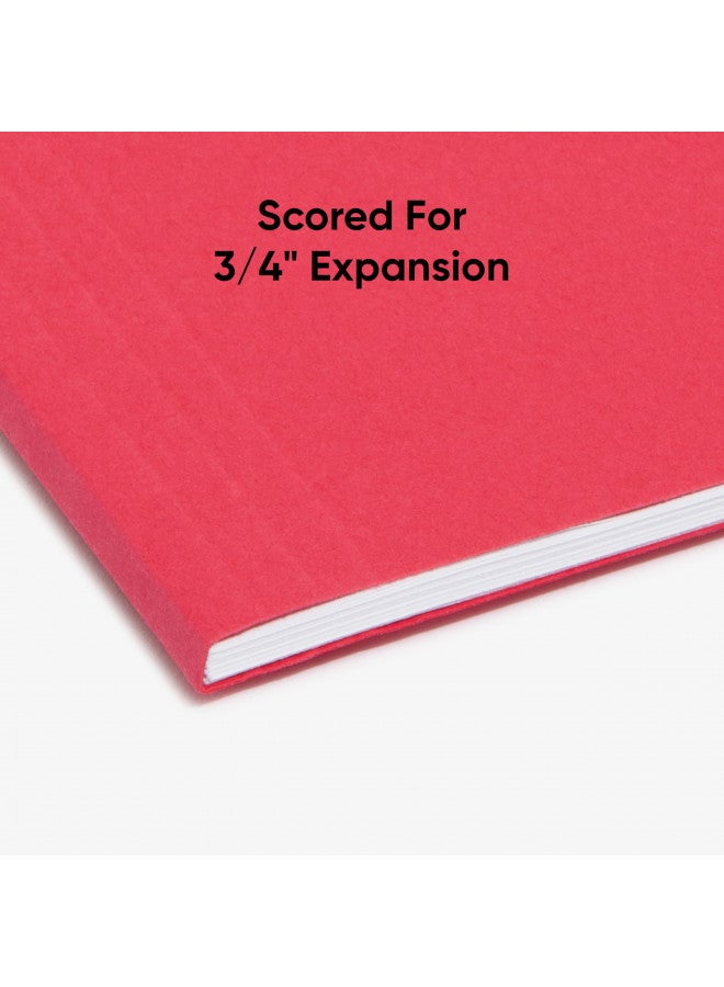 Smead Standard Hanging File Folders, 25 Count, Assorted Primaries, 1/5-Cut Adjustable Tabs, Letter Size (64059) - Image 4